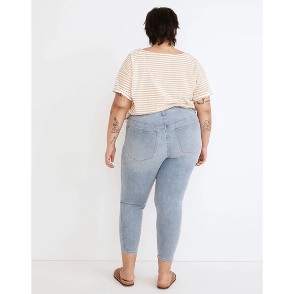 NWT Madewell Plus 10" High-Rise Skinny Crop Jeans in Carlton Wash Size 24W - Picture 2 of 12
